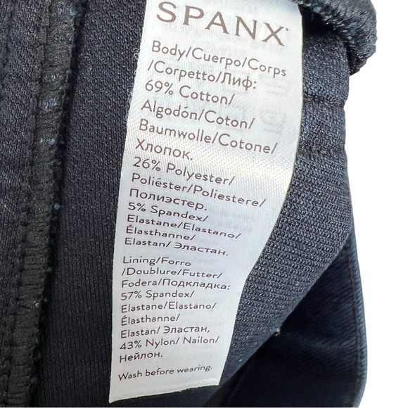 SPANX Dark Wash Pull on Skinny Stretch Denim Size Small - Picture 7 of 8